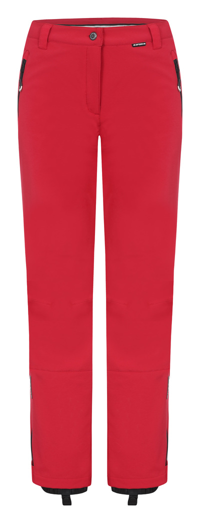 Dámské softshellové kalhoty Icepeak Riksu červené col. 645