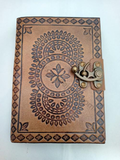 Kožený zápisník - Mandala 18x13 cm