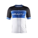 Pánský cyklistický dres Craft Classic Logo Jersey černá/modrá