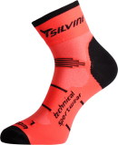Cyklistické nízké ponožky Silvini Orato UA445 oranžové