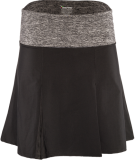 Dámská cyklistická sukně Silvini Salso WS1217 černá/šedý melír