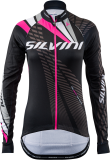 Dámský zateplený cyklistický dres Silvini Team WD1403 černá/růžová