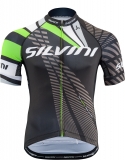 Pánský cyklistický dres Silvini TEAM MD1400 černá-zelená 