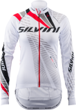 Dámský zateplený cyklistický dres Silvini Team WD1403 bílá/červená