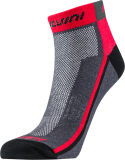 Cyklistické ponožky Silvini Plima UA622 šedá/červená - kotníčkové