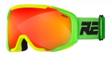 Dětské lyžařské brýle Relax De-vil HTG65 neon. žlutá/zelená/oranžová čočka