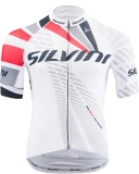 Pánský cyklistický dres Silvini TEAM MD1400 white-red