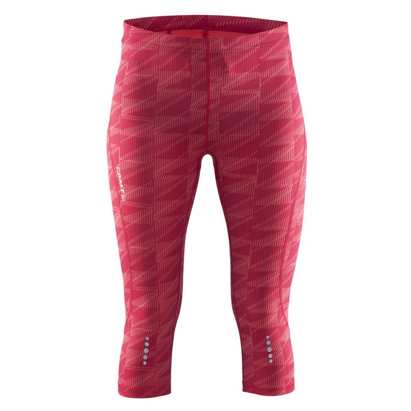 Dámské kalhoty Craft Mind Capri 1903945-1073 růžové s potiskem