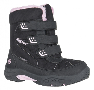Dětské zimní boty Loap Desi Kid černá/růžová