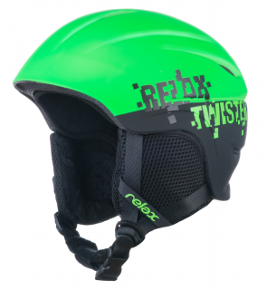Dětská lyžařská helma Relax Twister RH18T zelená matná