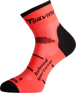 Cyklistické nízké ponožky Silvini Orato UA445 oranžové