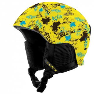 Dětská lyžařská helma Relax Twister RH18W žlutá