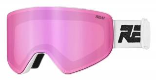 Lyžařské brýle Relax Sierra HTG61A bílá/růžová čočka
