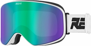 Lyžařské brýle Relax Strike HTG62A bílá/modrá čočka