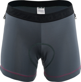 Dámské vnitřní kalhoty s cyklovložkou Silvini Inner Pro WP1236 šedá/růžová