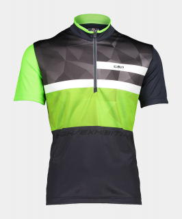 Pánský cyklistický dres CMP 31C6487 N950 - černá/zelená  