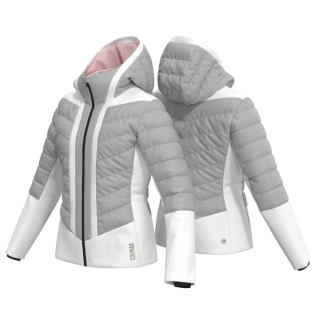 Dámská luxusní lyžařská bunda COLMAR 2977 4WN bílá/stříbrná 2022/23