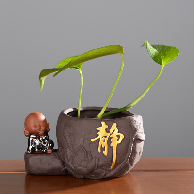 Květináč s ornamentem Yixing zisha --- Lotus