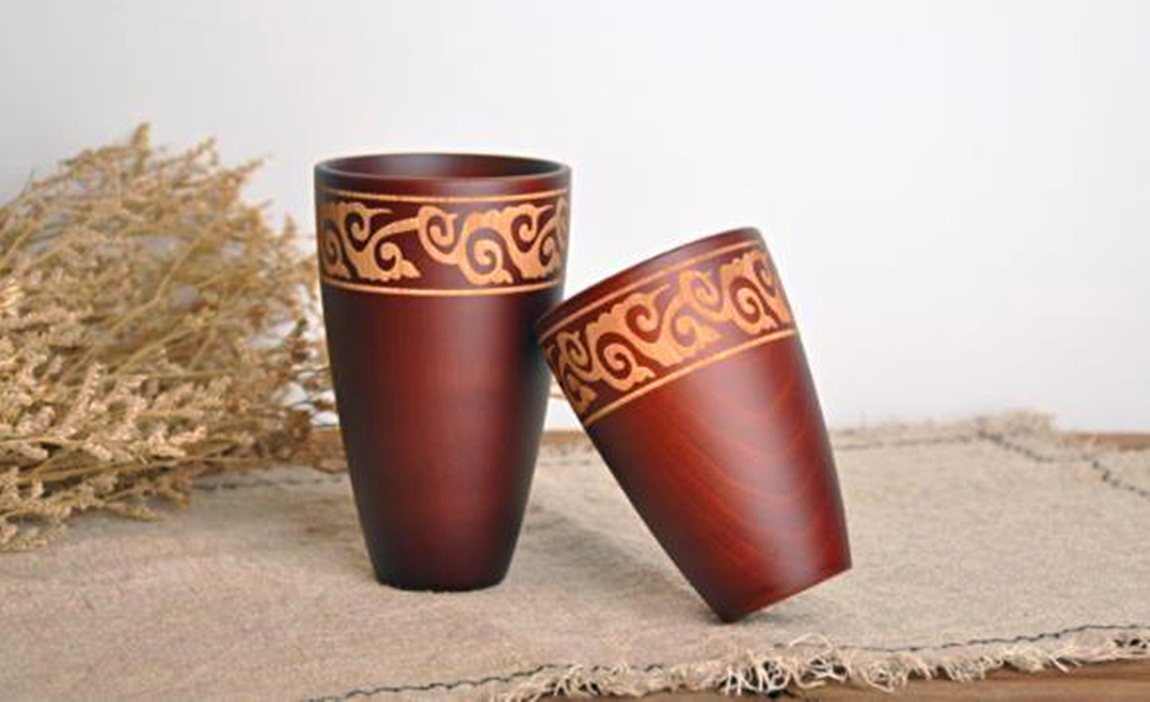 Vyřezávaný pohár - Mongolian Moire