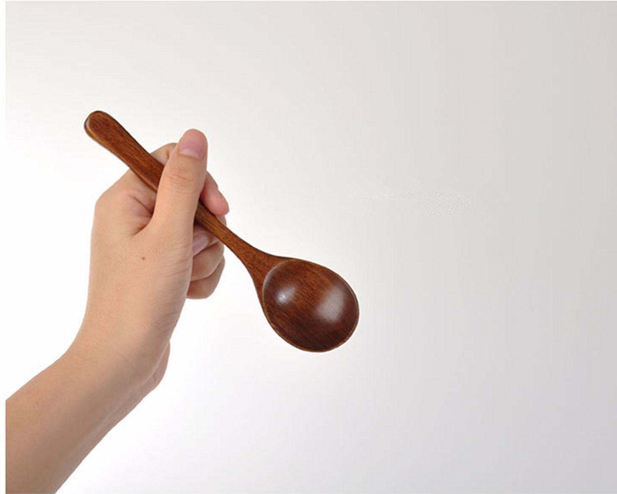 Dřevěná lžíce s tykvovou rukojetí 1