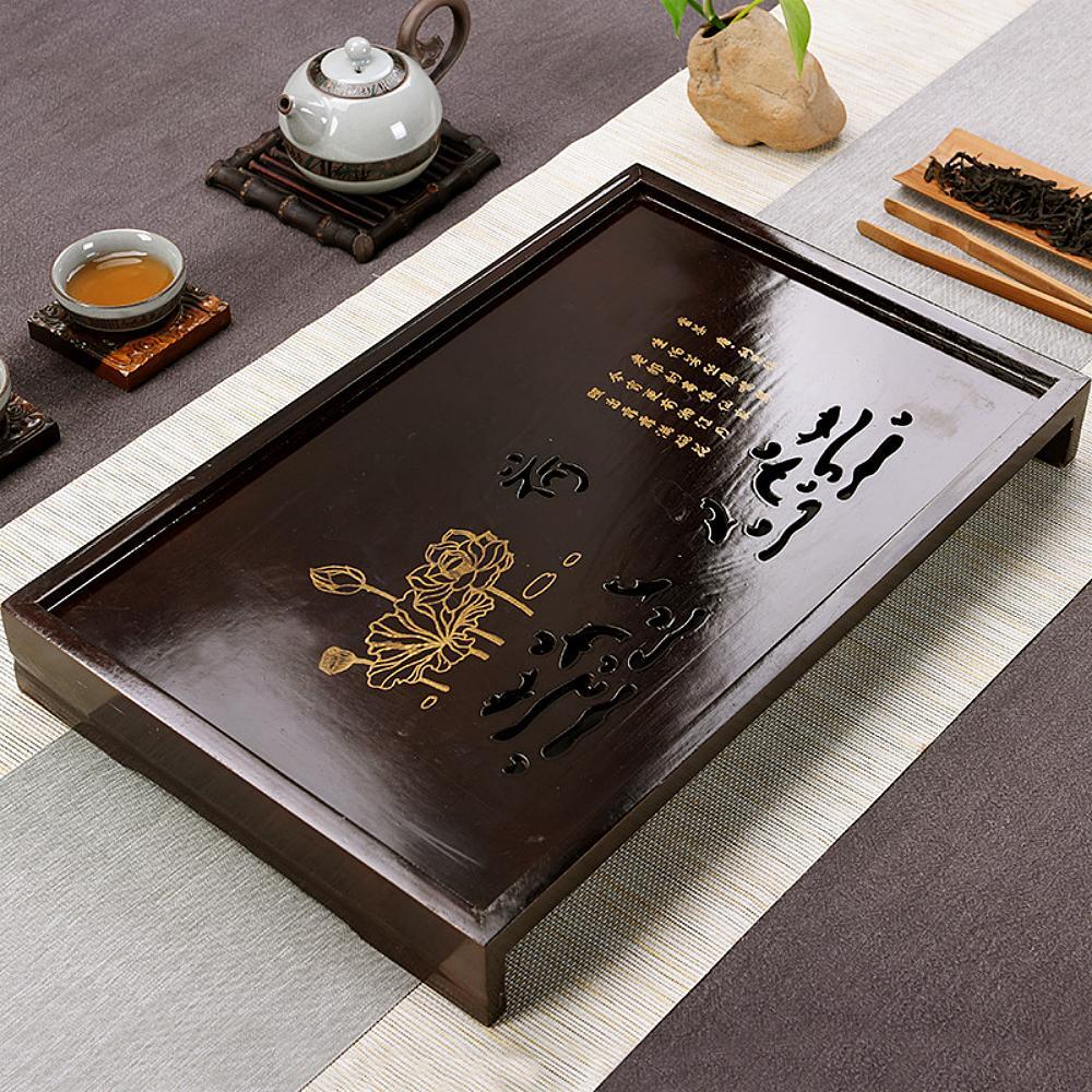 Čínský podnos  na vodu pro čajový obřad - Lotus 2