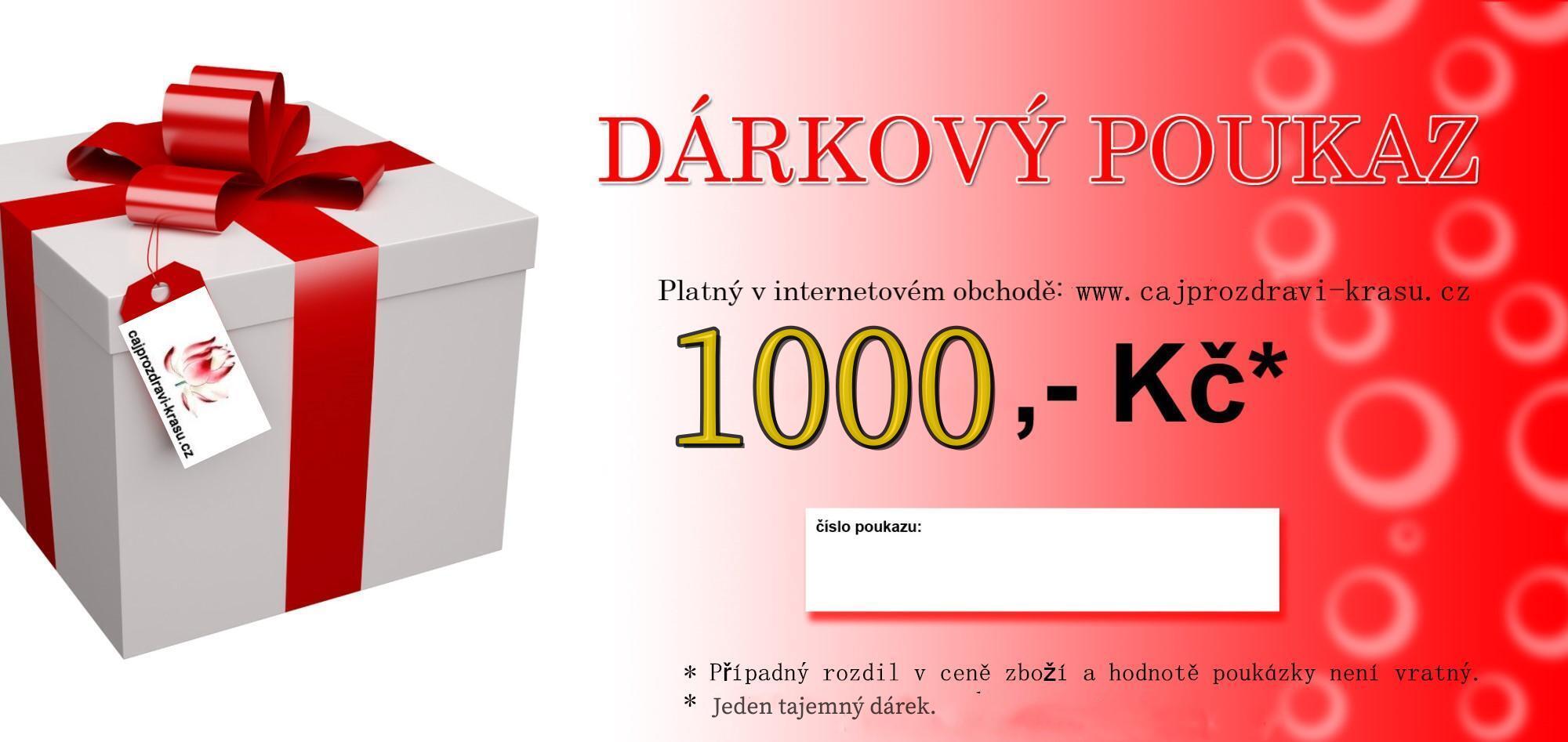 Dárkový poukaz 1000kč