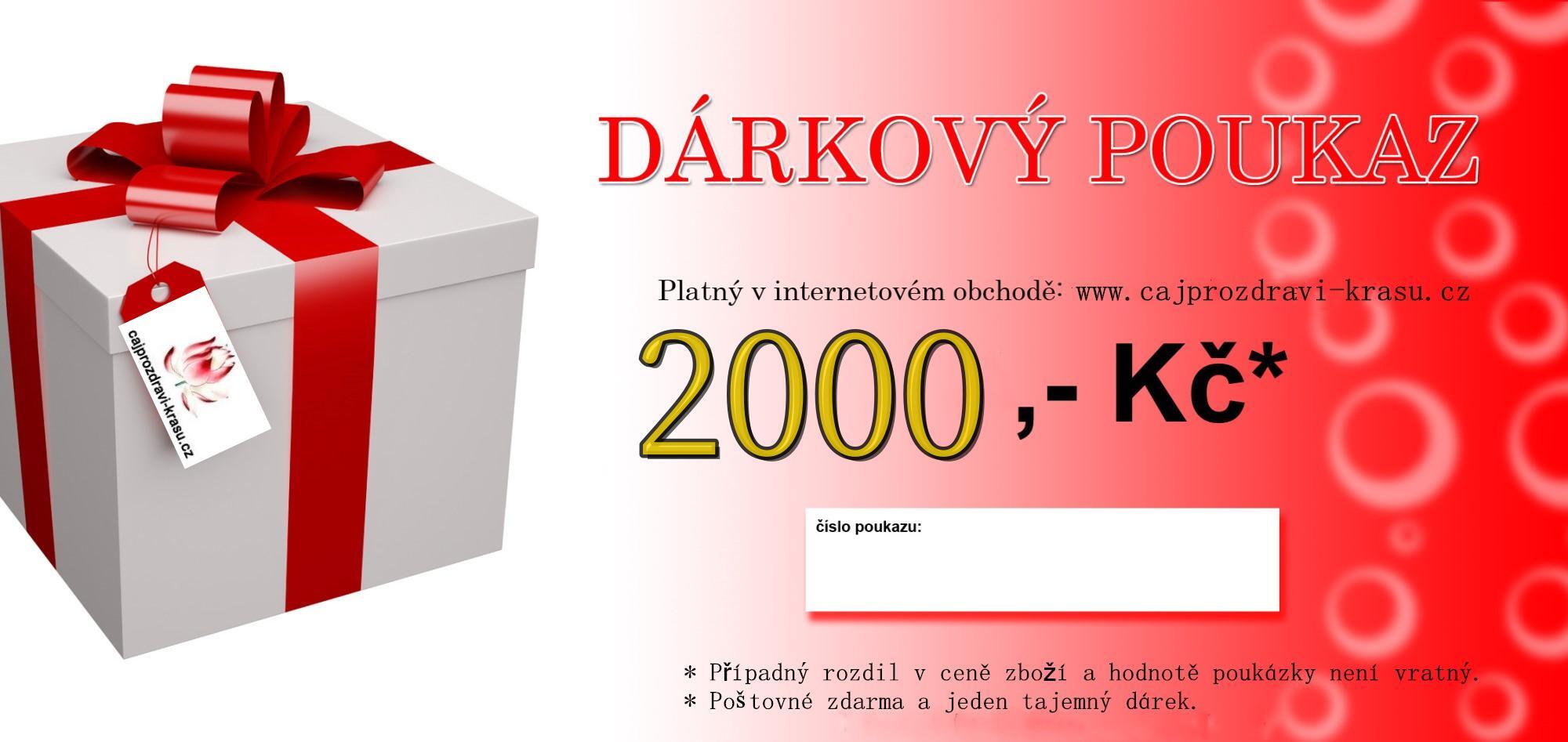 Dárkový poukaz 2000kč