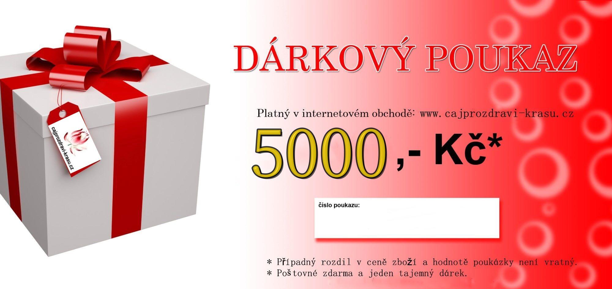 Dárkový poukaz 5000kč