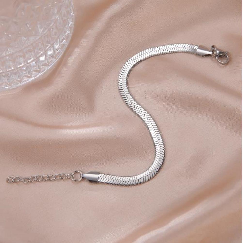Náramek z nerezové oceli - Had (3mm) 1