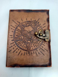 Kožený zápisník - Pentagram & Lebka 18x13cm